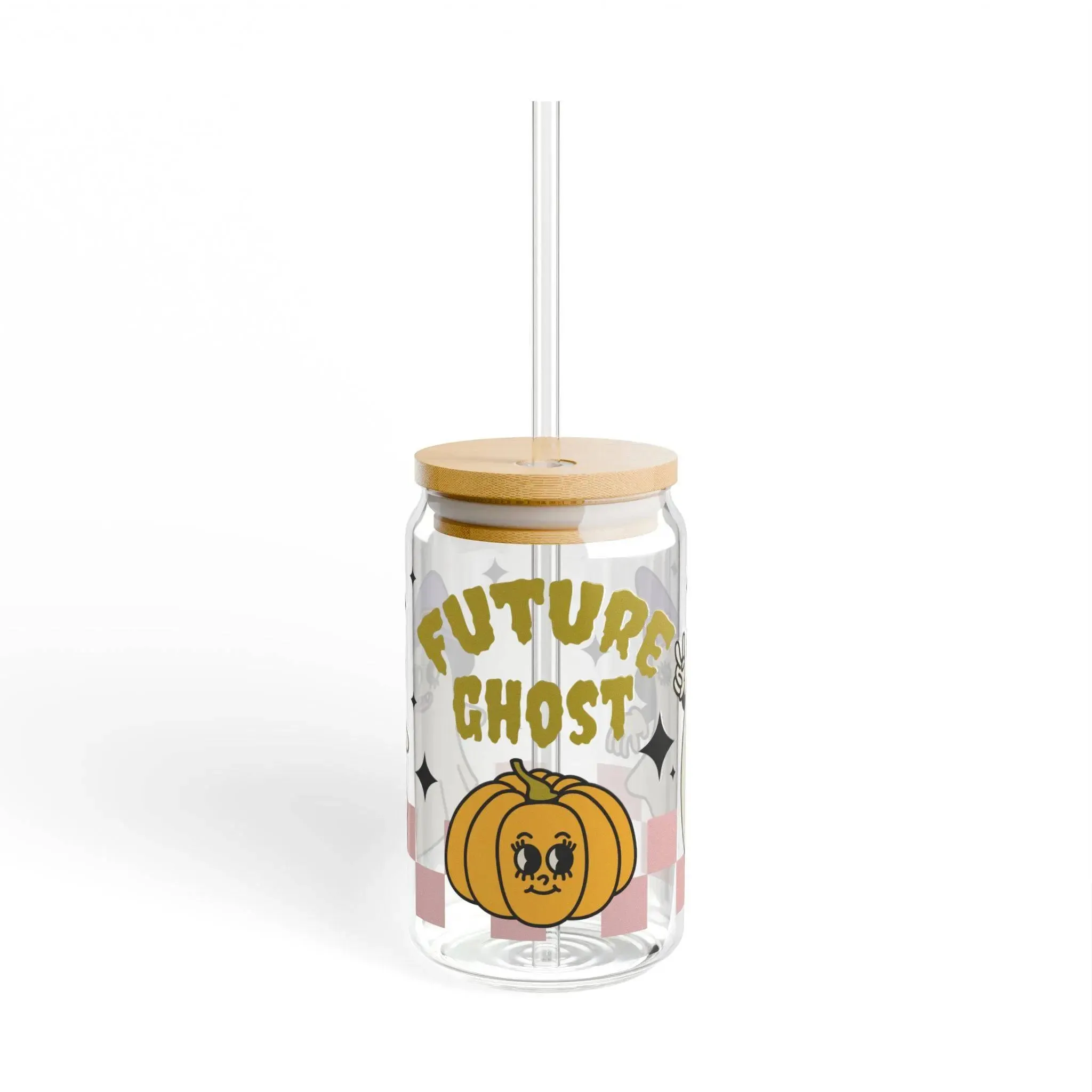 16oz Future Ghost Sipper Glass - Unique  Stylish Halloween Drinkware