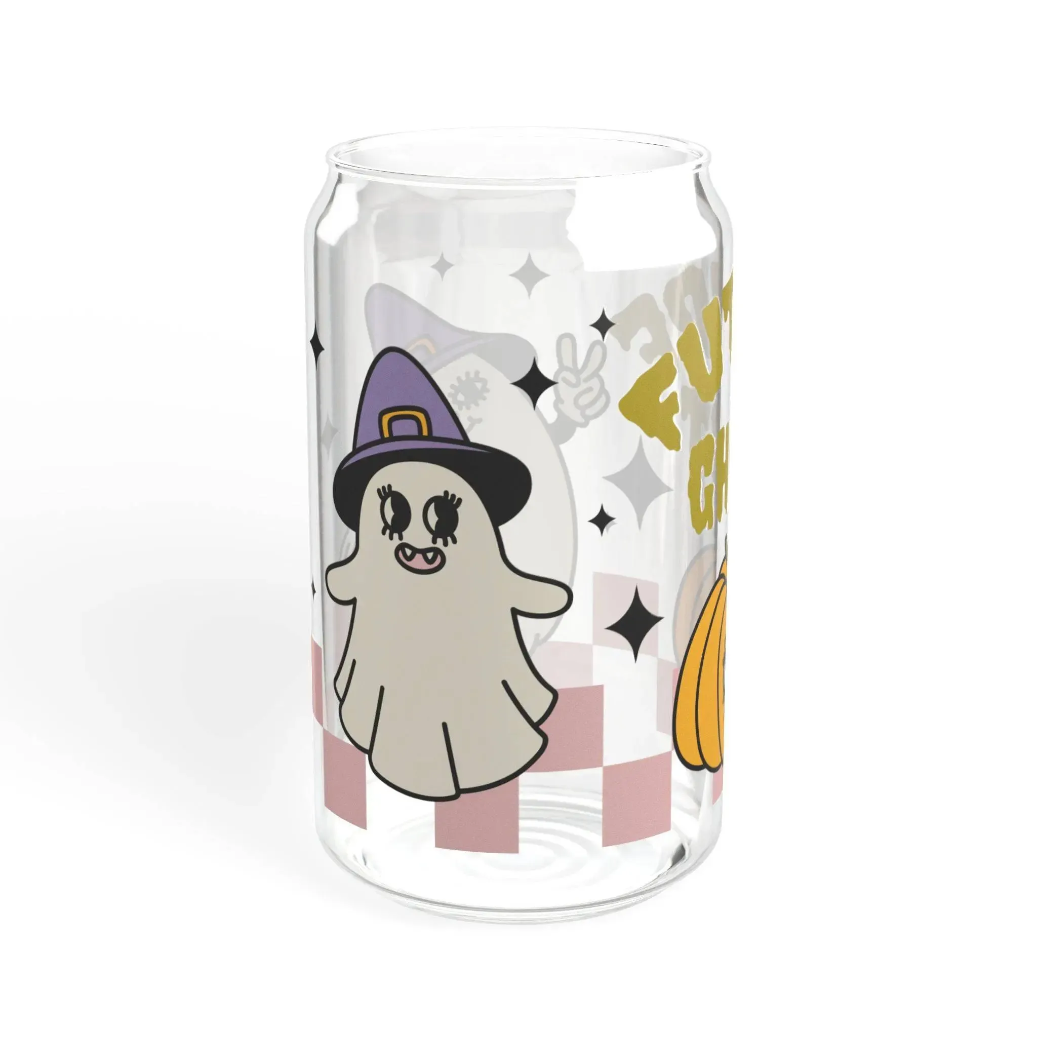 16oz Future Ghost Sipper Glass - Unique  Stylish Halloween Drinkware