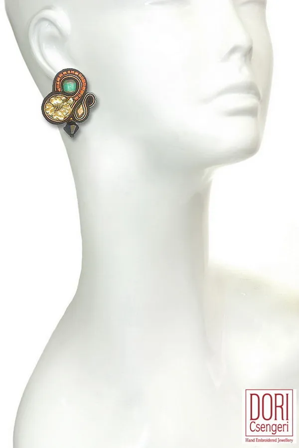 Adesso Gold Flower Earrings