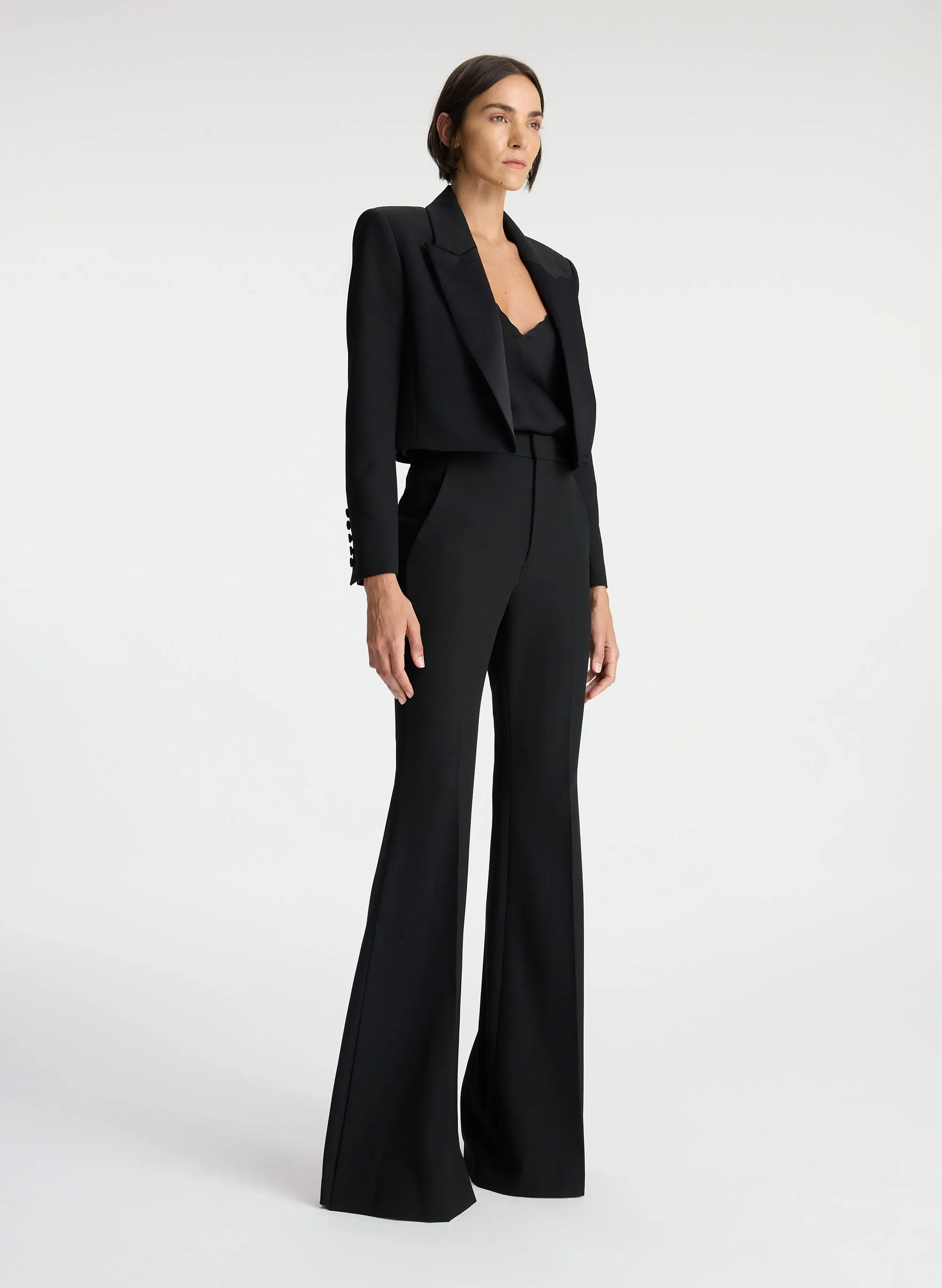 Anderson Cropped Tuxedo Jacket