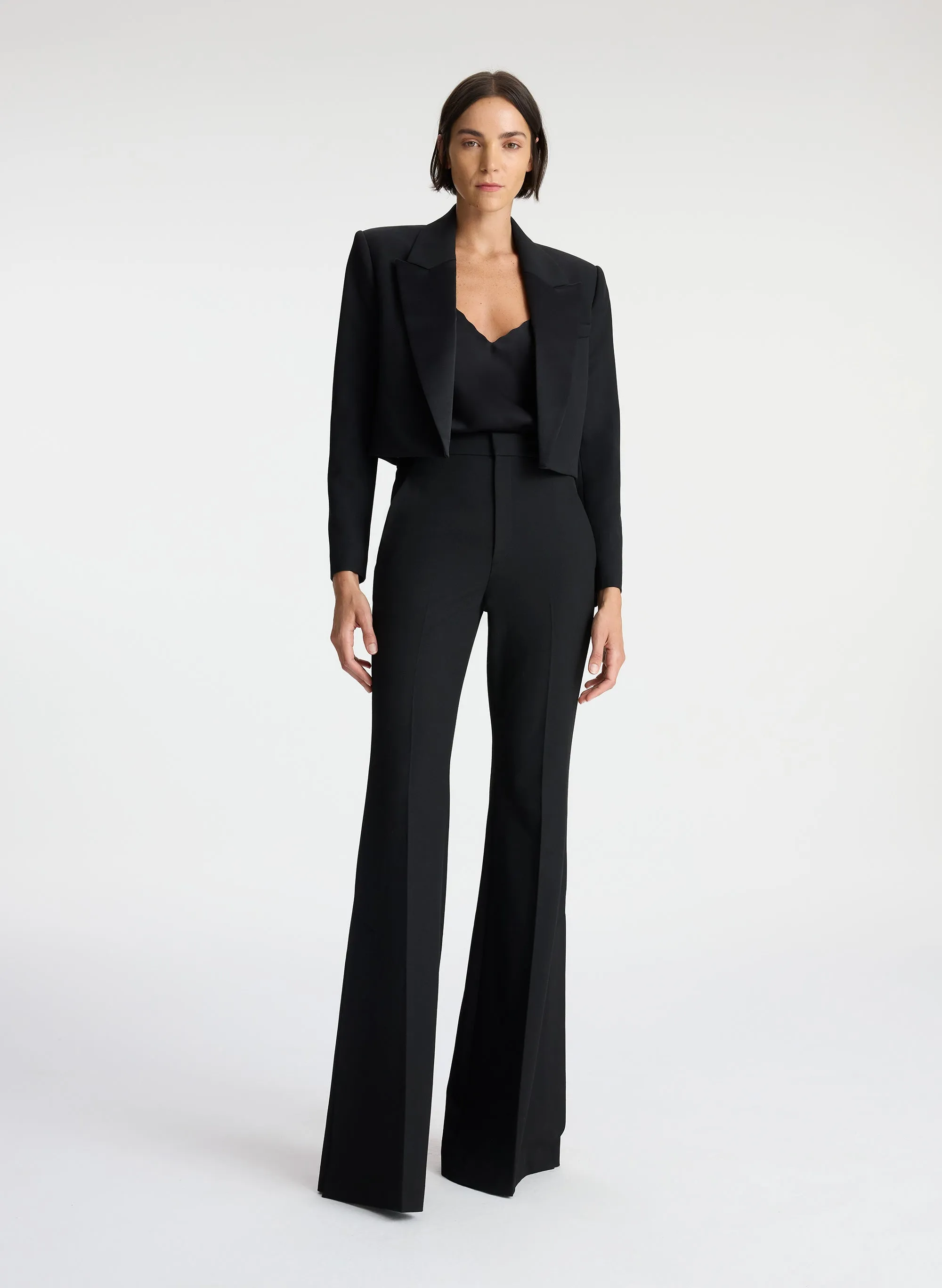 Anderson Cropped Tuxedo Jacket