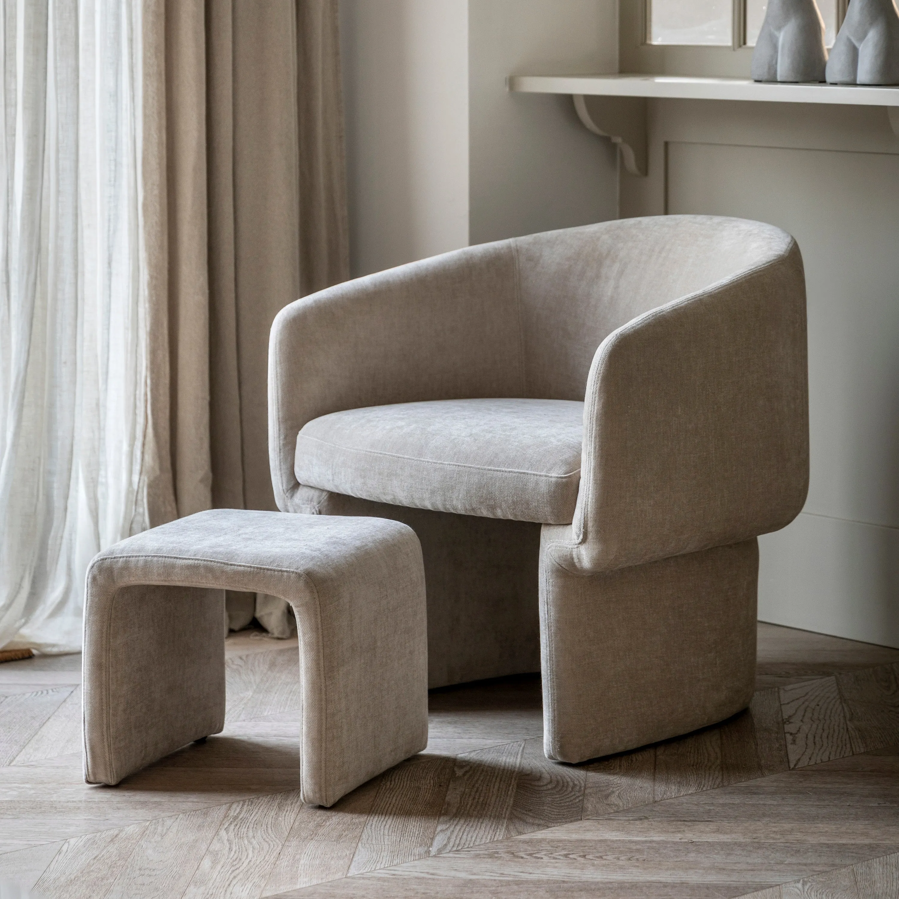 Asko Armchair with Footstool