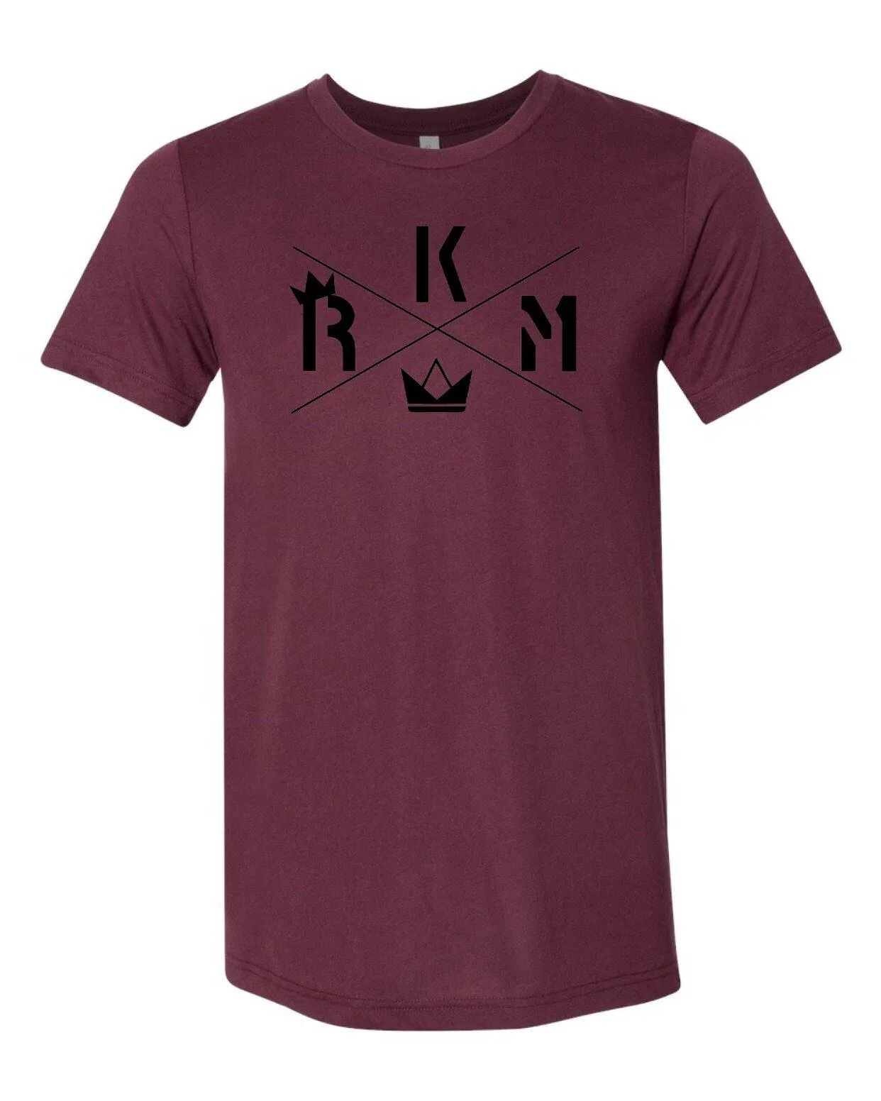 ATHLETIC FIT TEE - BURGUNDY