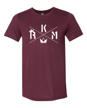 ATHLETIC FIT TEE - BURGUNDY