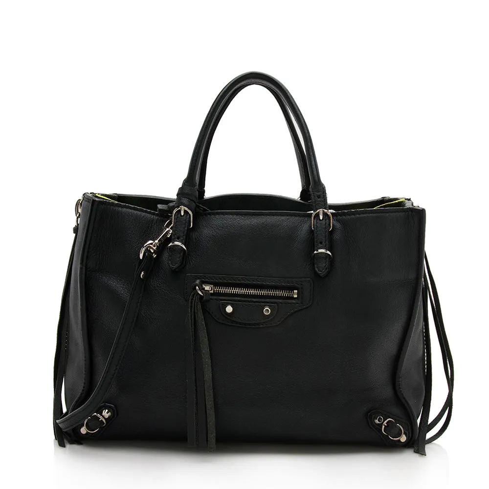 Balenciaga Calfskin Papier A6 Zip Around Tote - FINAL SALE (SHF-12133)