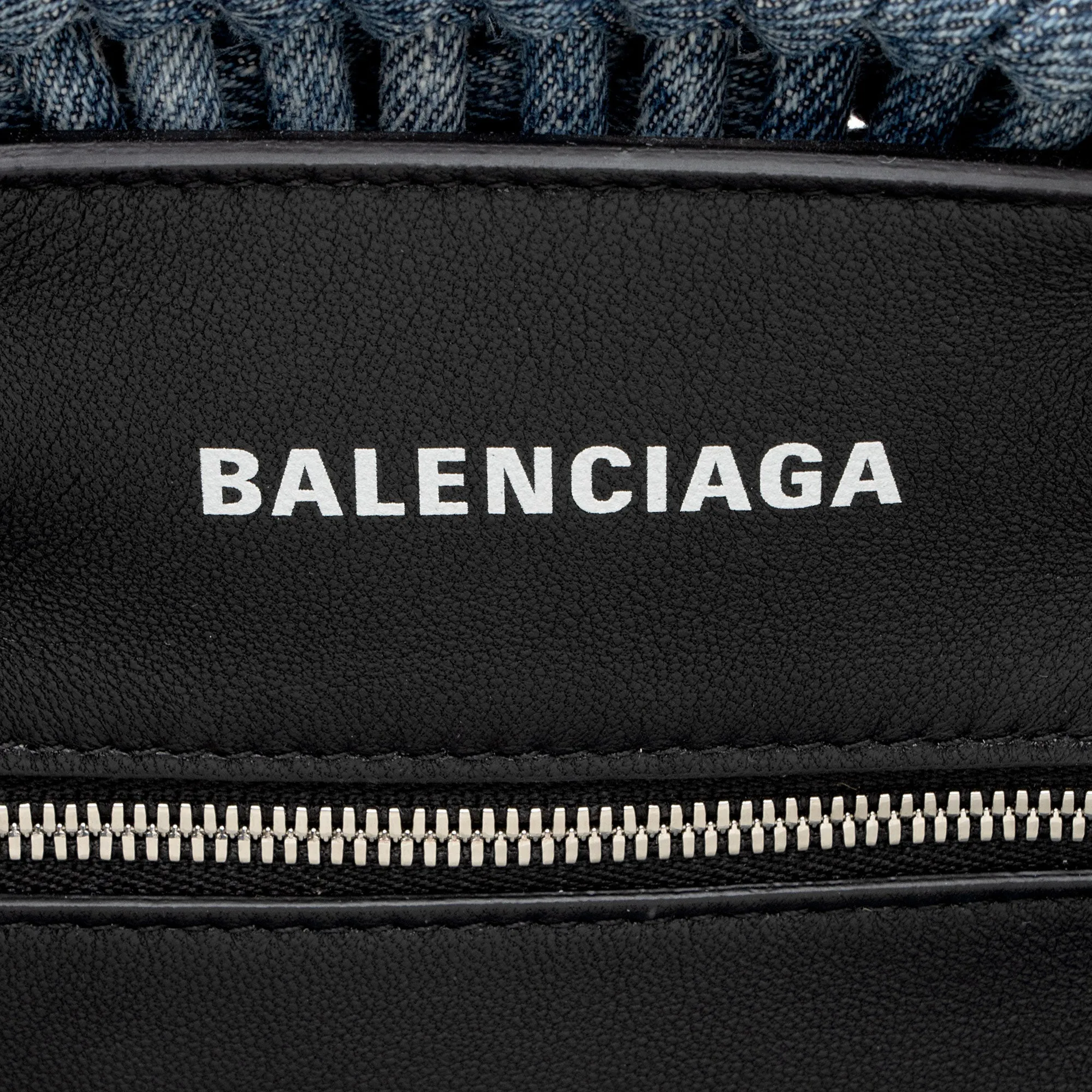 Balenciaga Denim Bistro Panier XS Tote (SHF-73HneA)