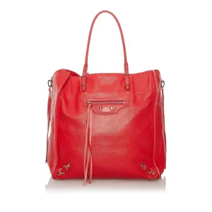 Balenciaga Papier A5 Leather Tote Bag (SHG-29167)