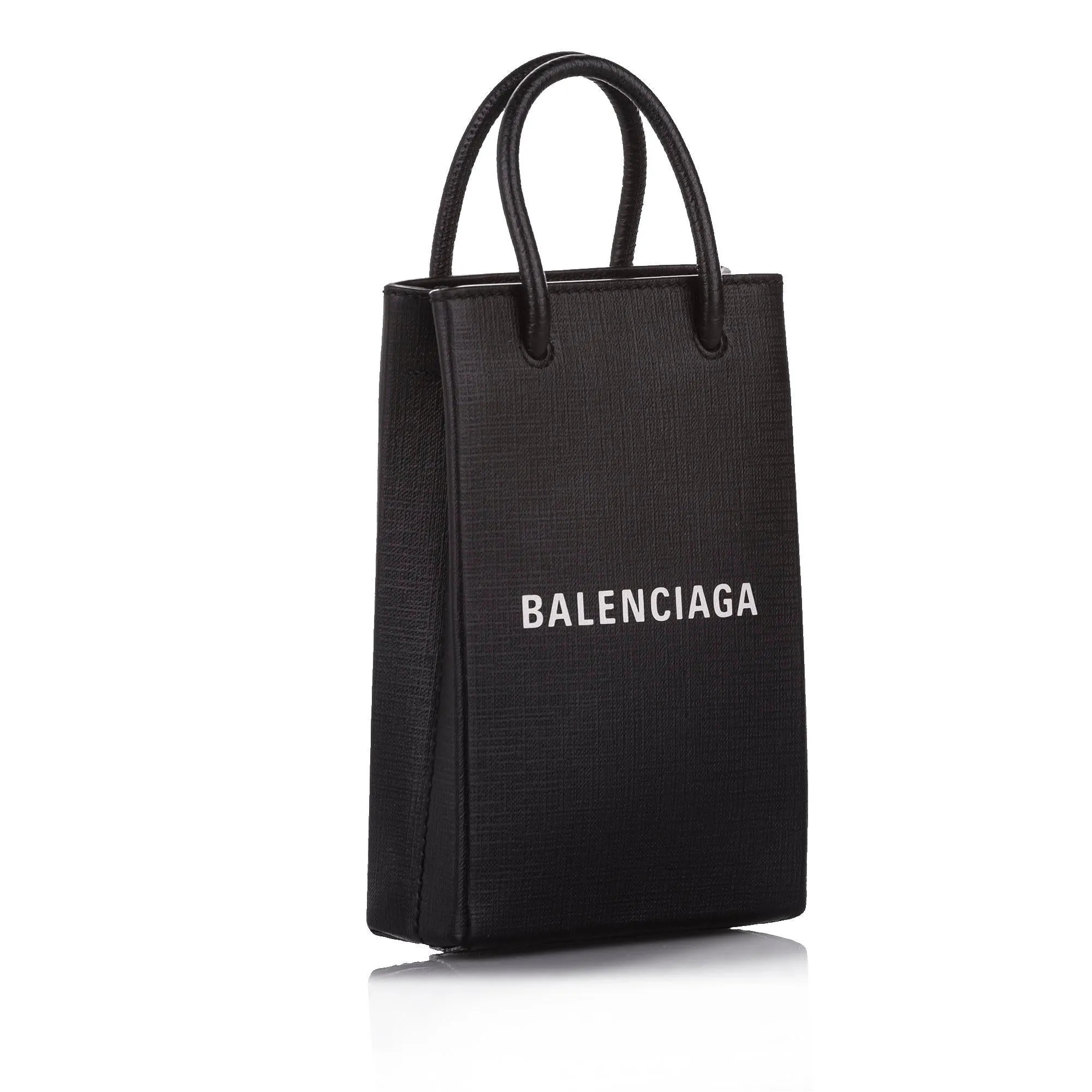 Balenciaga Shopping Phone Holder (SHG-rtJ8bu)