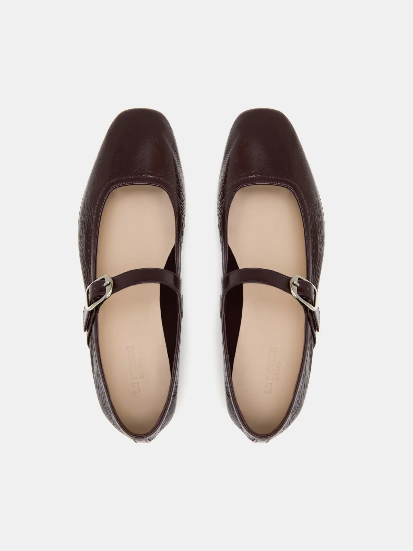 Ballet Mary Jane / Aubergine Naplack Leather