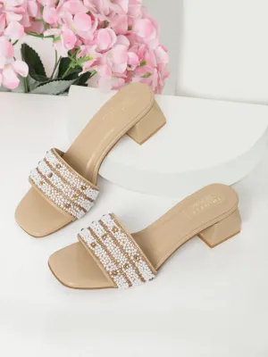 Beige PU Block Sandals (TC-REN-R5148-BEIG)