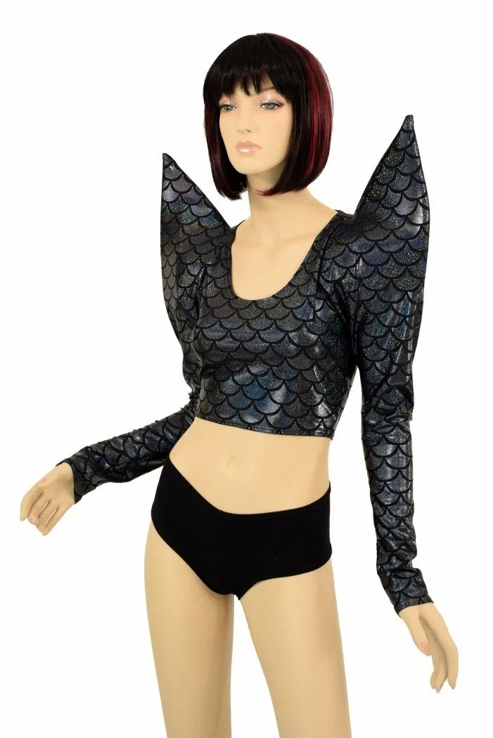 Black Dragon Mega Sharp Shoulder Crop