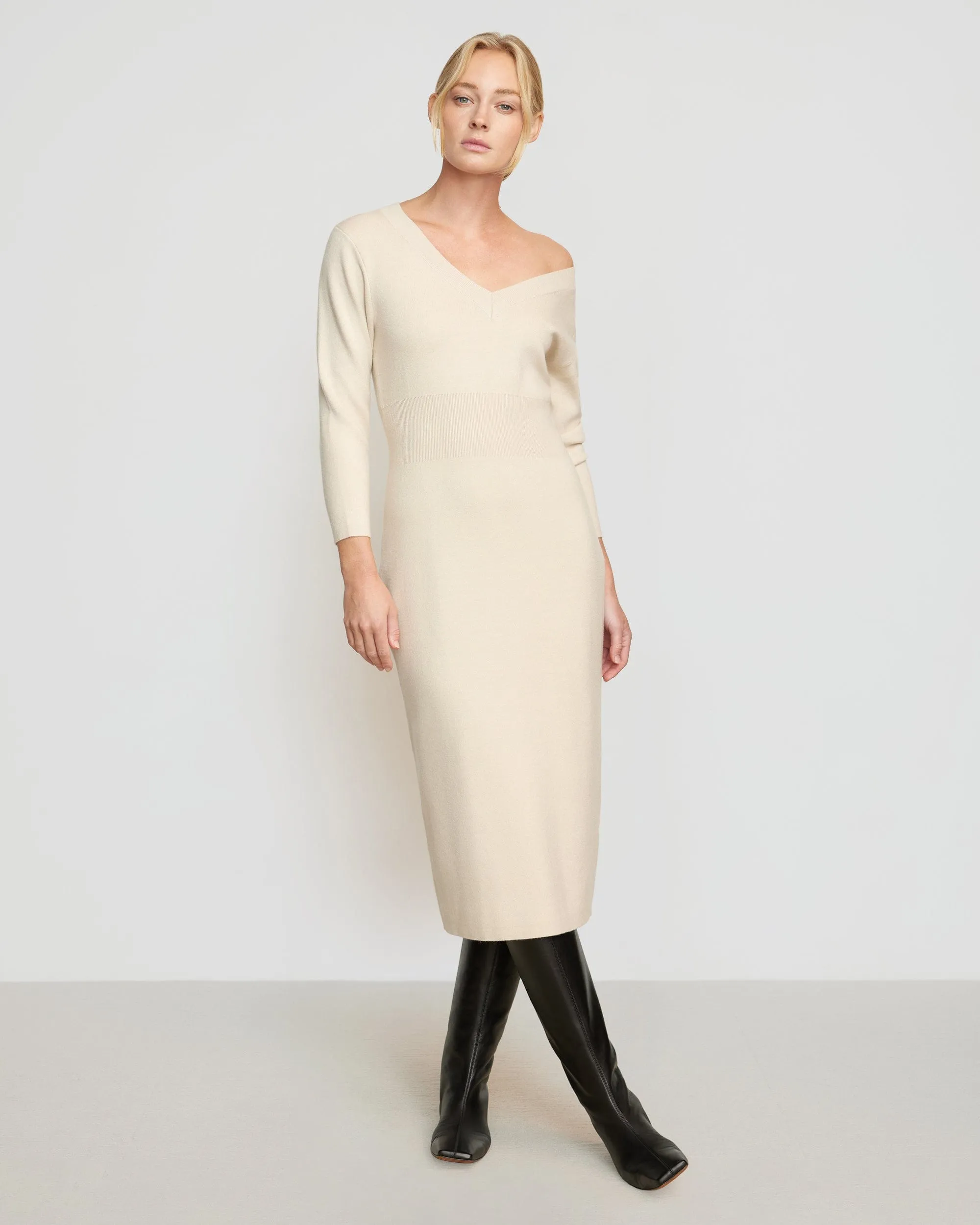 Brea Off-Shoulder Sweater Dress