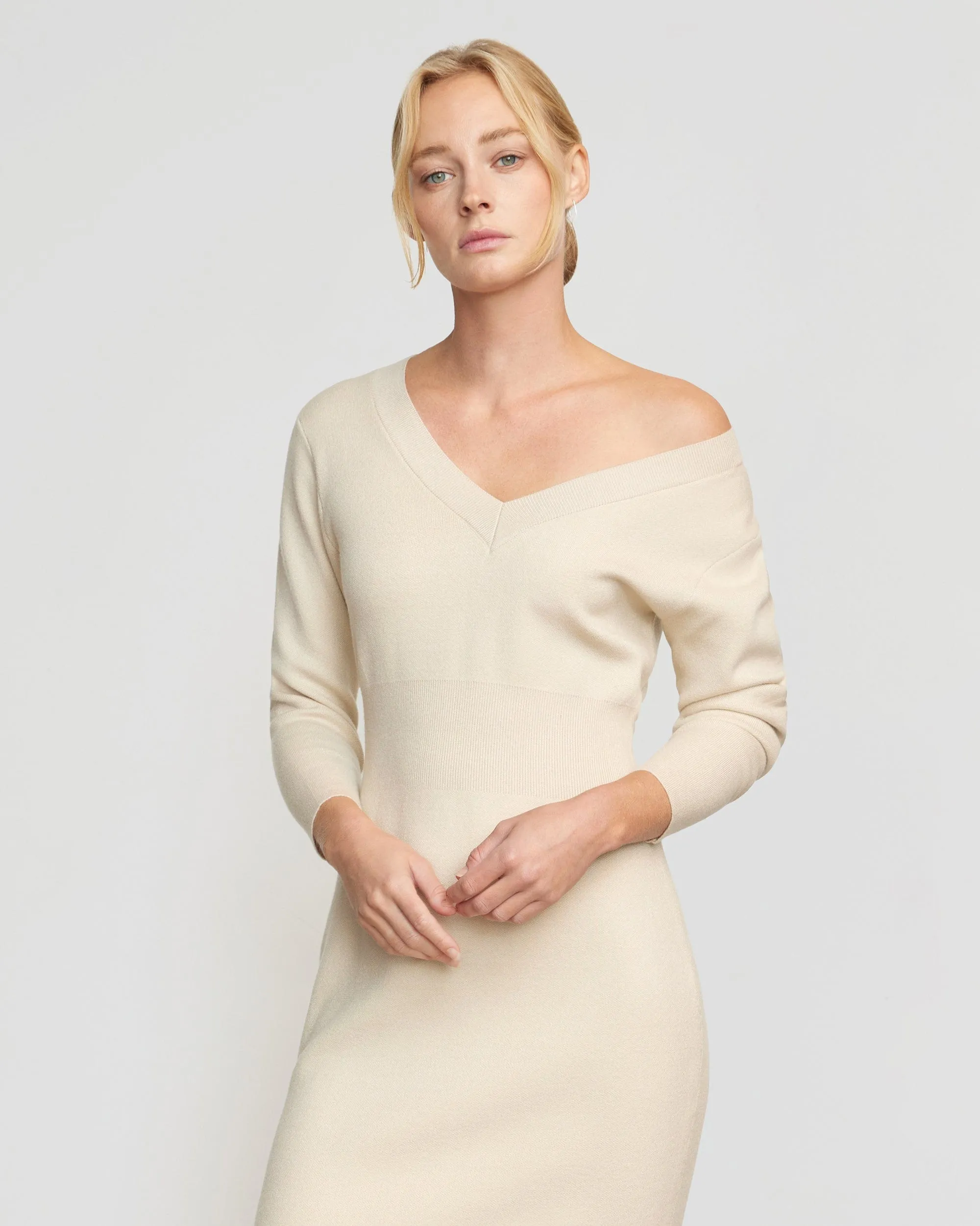 Brea Off-Shoulder Sweater Dress