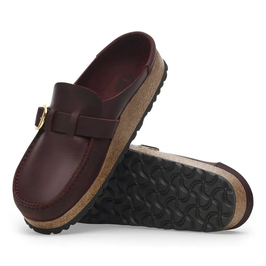 Buckley Unlined Moc-Toe Clog in Zinfandel