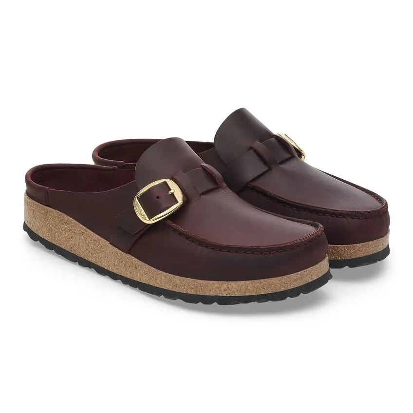 Buckley Unlined Moc-Toe Clog in Zinfandel