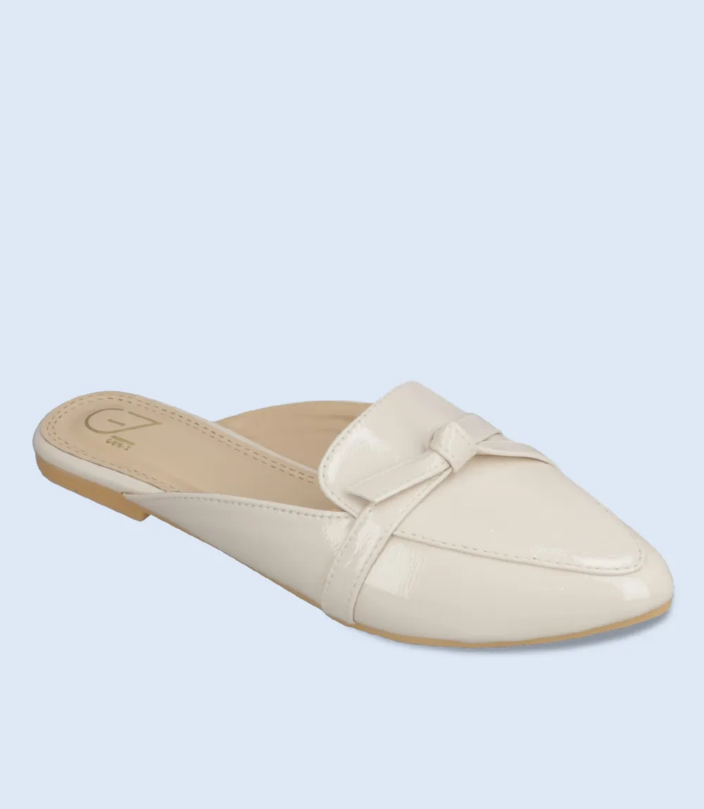 BW10053-OFF WHITE-Women Mule