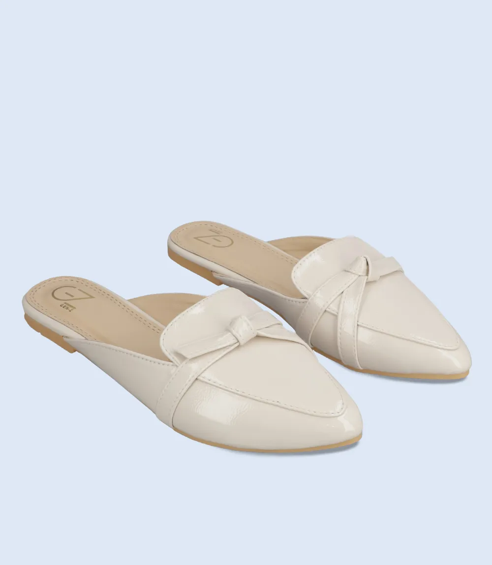 BW10053-OFF WHITE-Women Mule