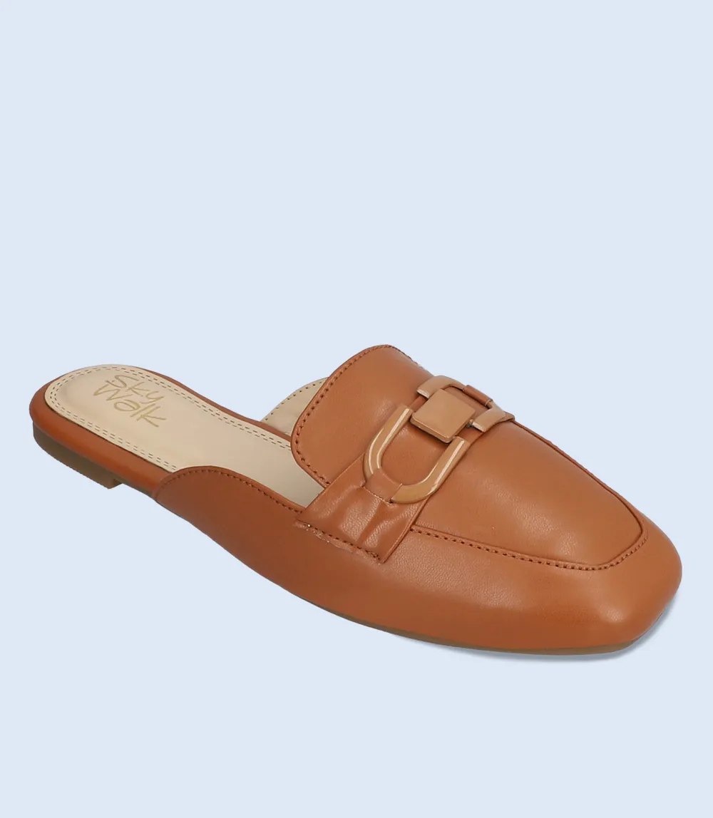 BW10059-TAN-Women Mule