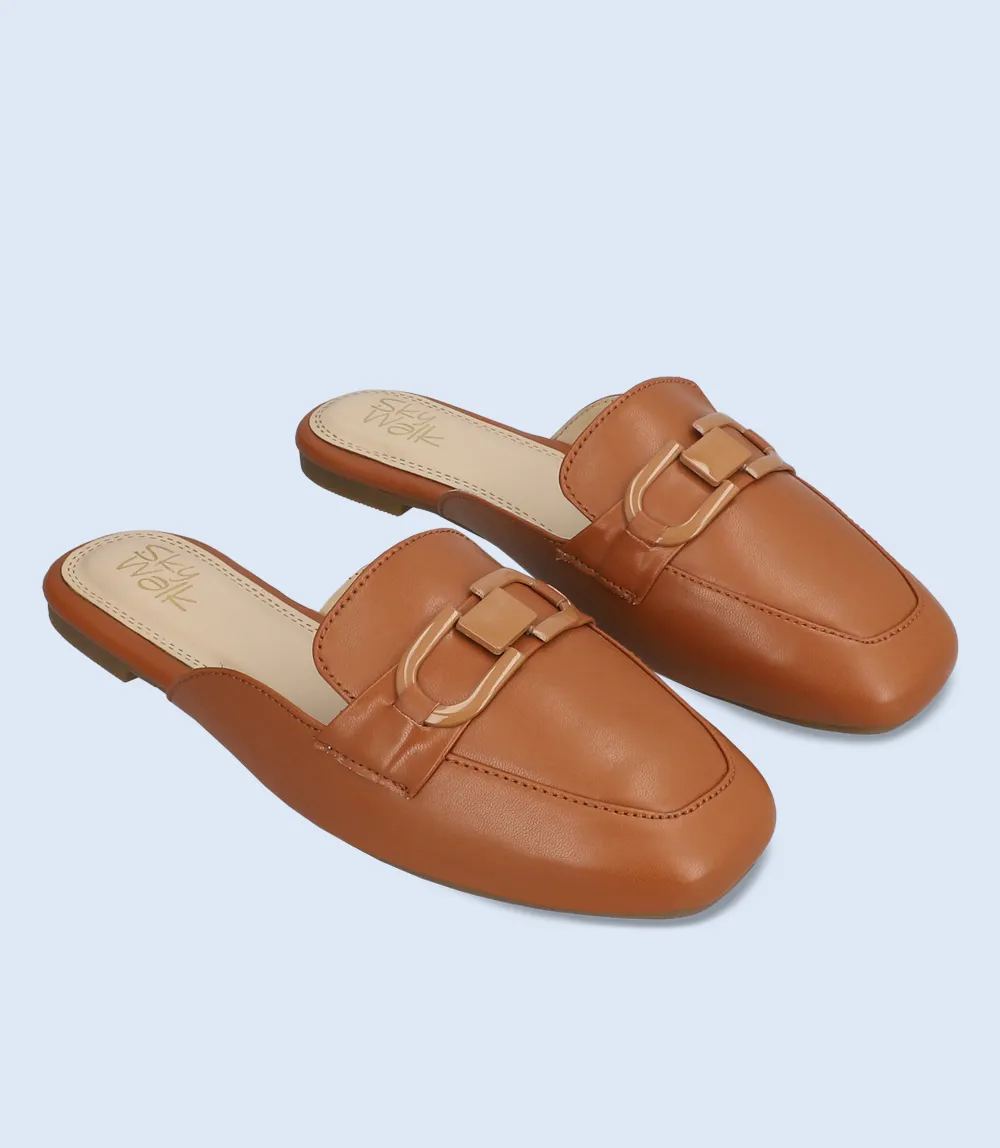 BW10059-TAN-Women Mule