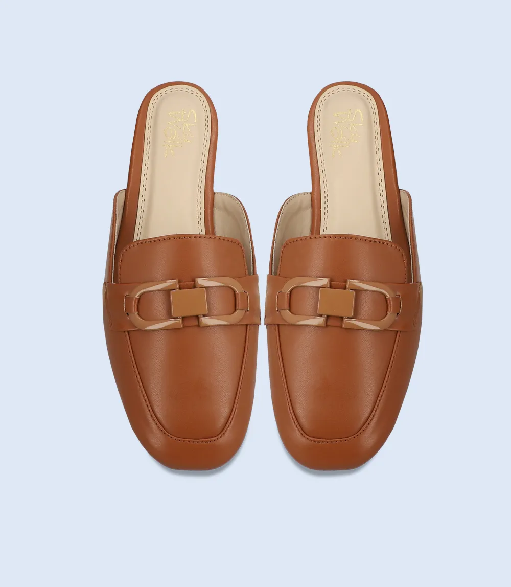 BW10059-TAN-Women Mule