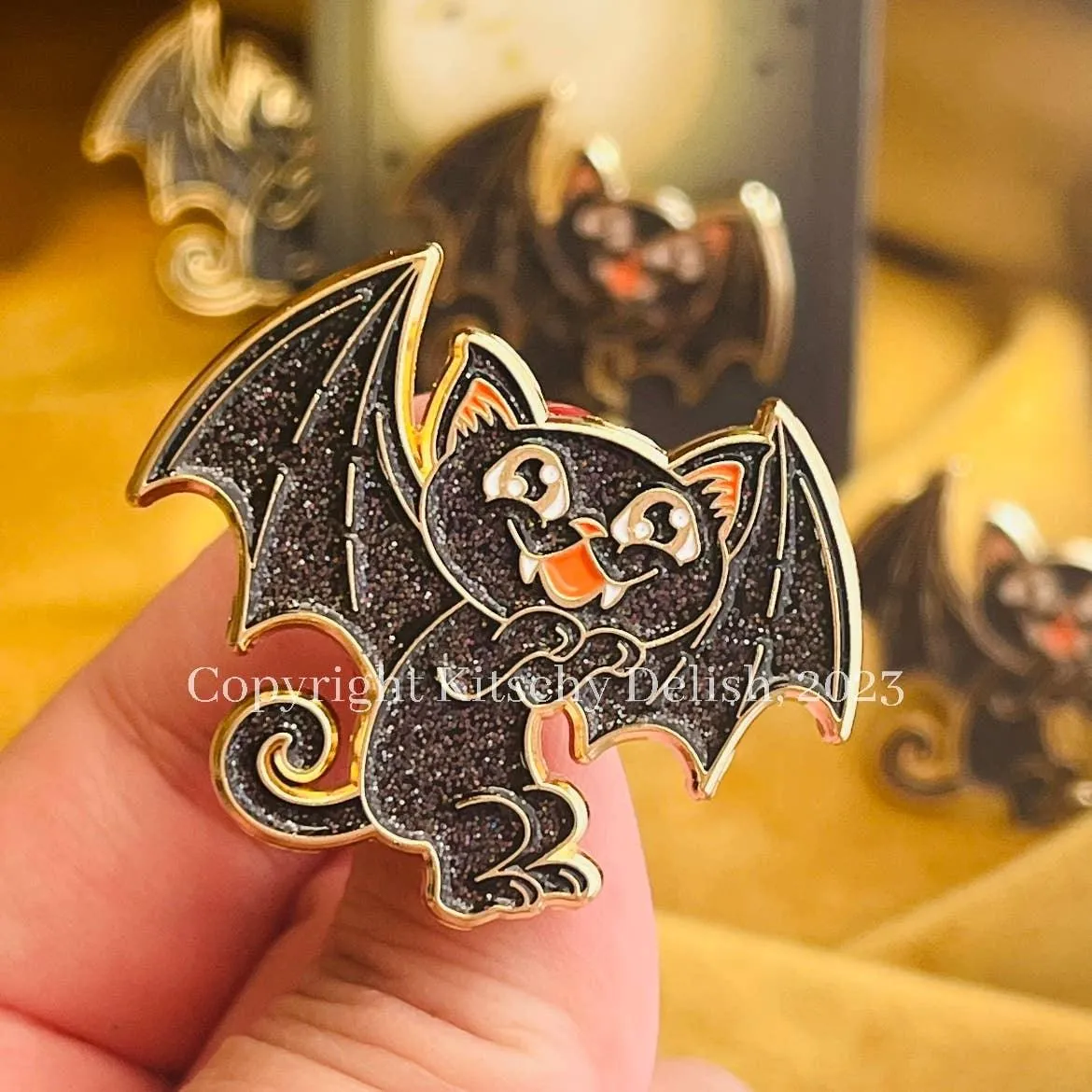 Cat Bat Takes Flight!  | Soft Enamel Pin