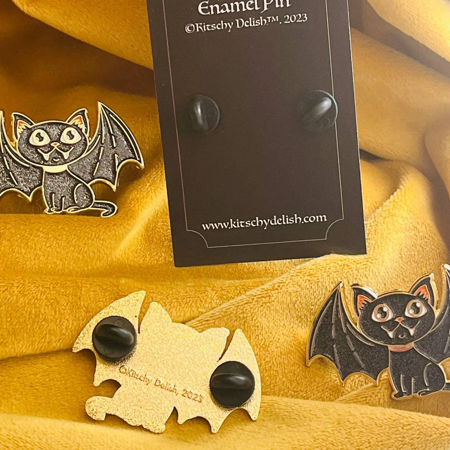 Cat Bat Takes Flight!  | Soft Enamel Pin