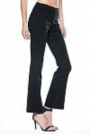 Cello Black Mid Rise 30" In Flare Jegging