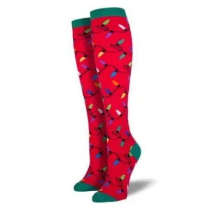 Christmas Lights SocksWomen's Knee High Sock