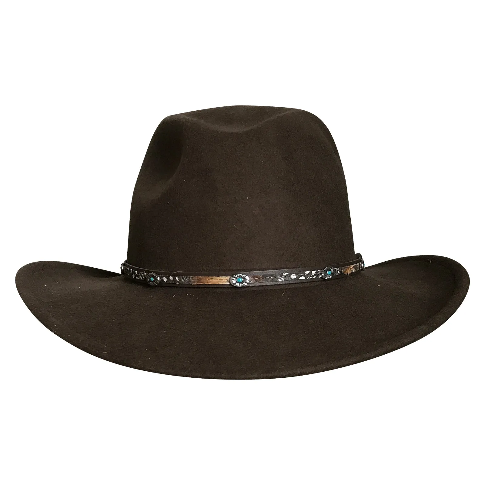 Crushable Brown Felt Denver Western Cowboy Hat