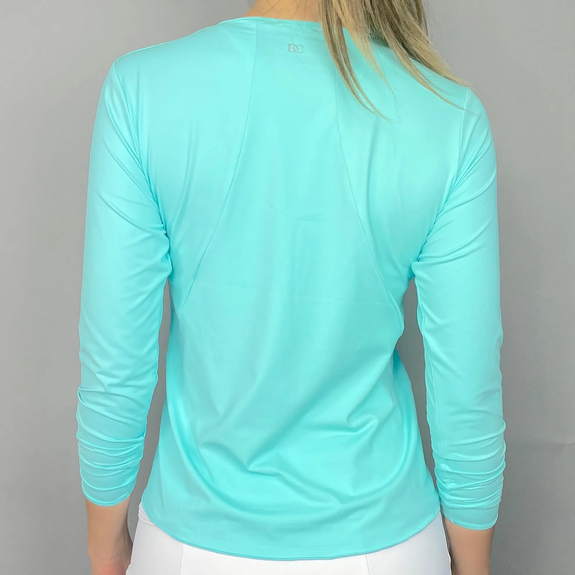 Cyan Long-Sleeve Top (turquoise)