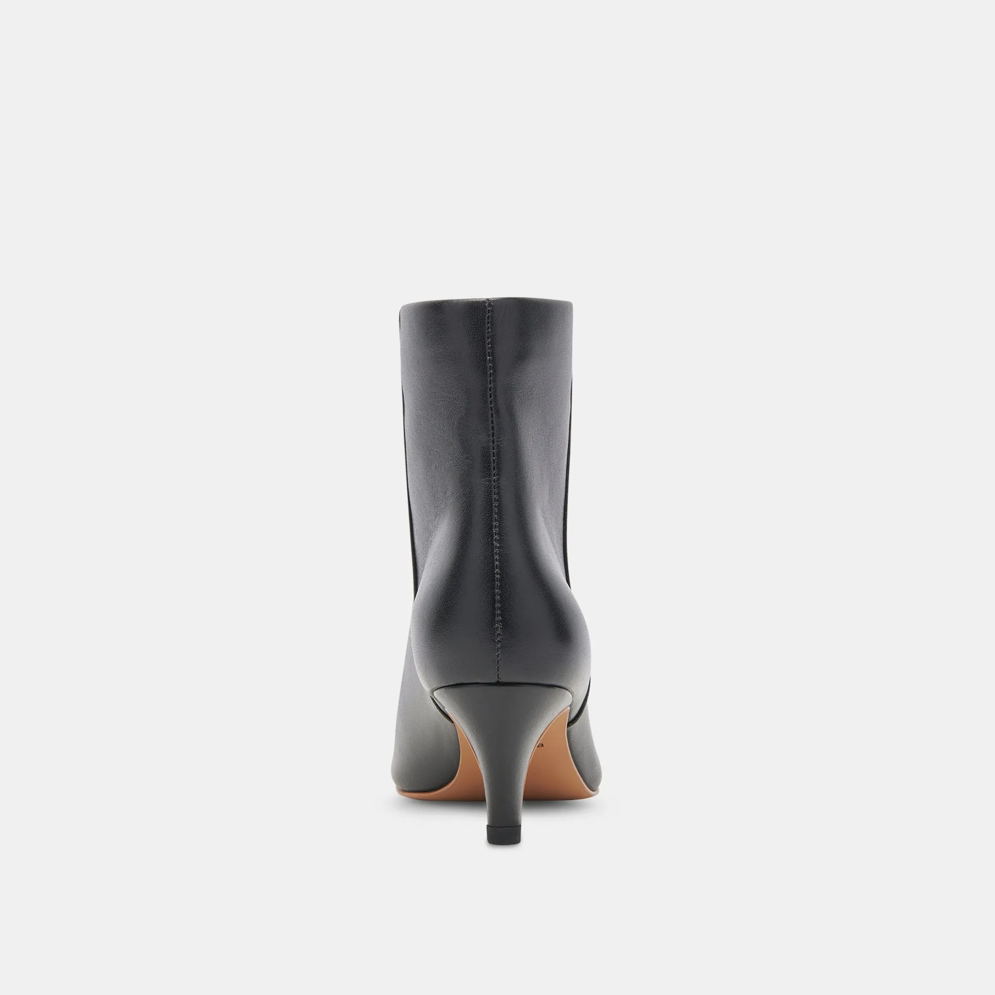 DEE BOOTIES JET BLACK LEATHER - re:vita