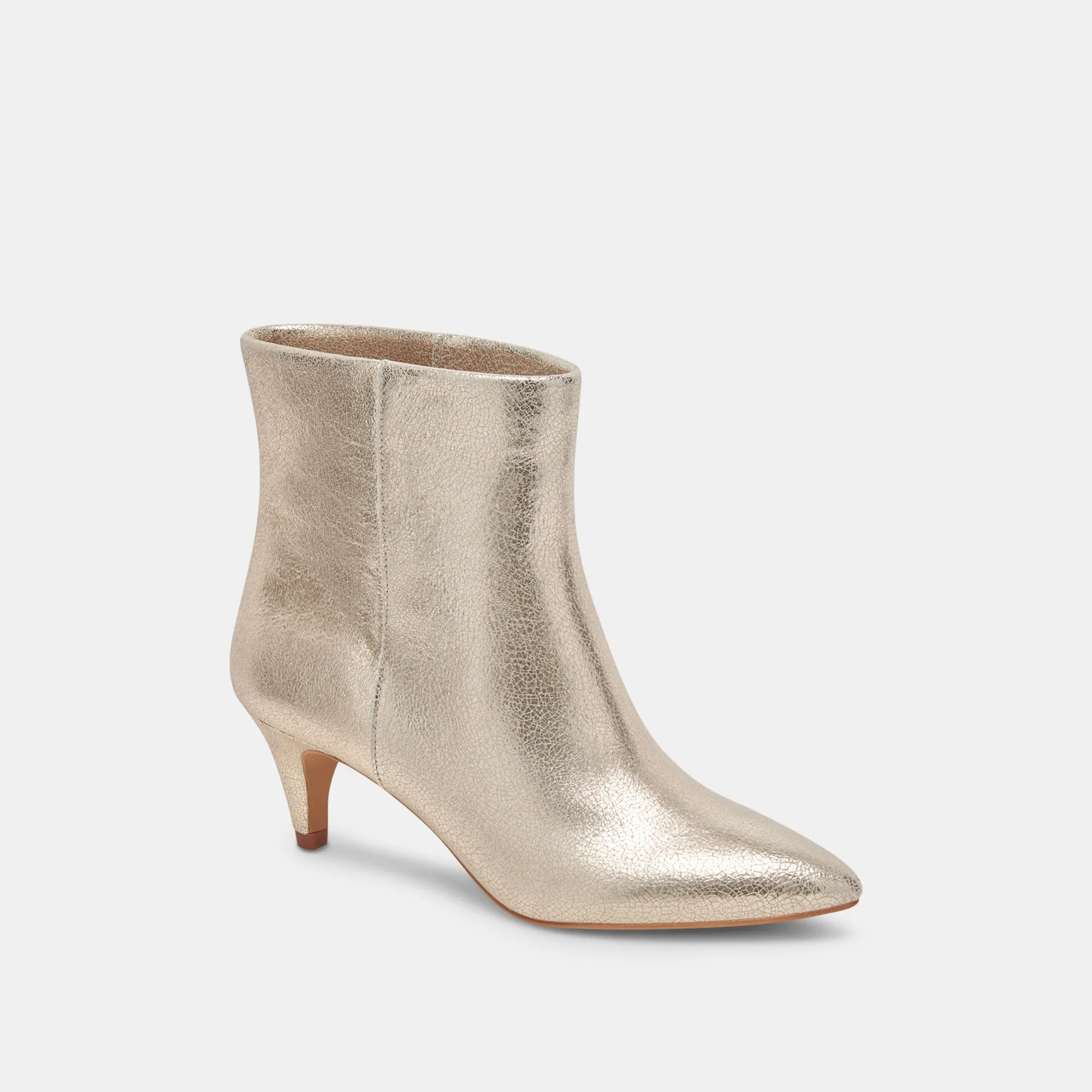 DEE BOOTIES PLATINUM DISTRESSED LEATHER - re:vita