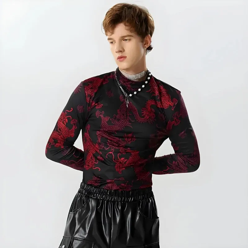 Dragon High Neck Top