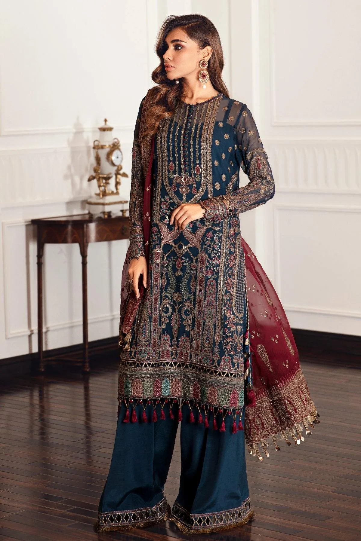 EMBROIDERED CHIFFON UC-3049