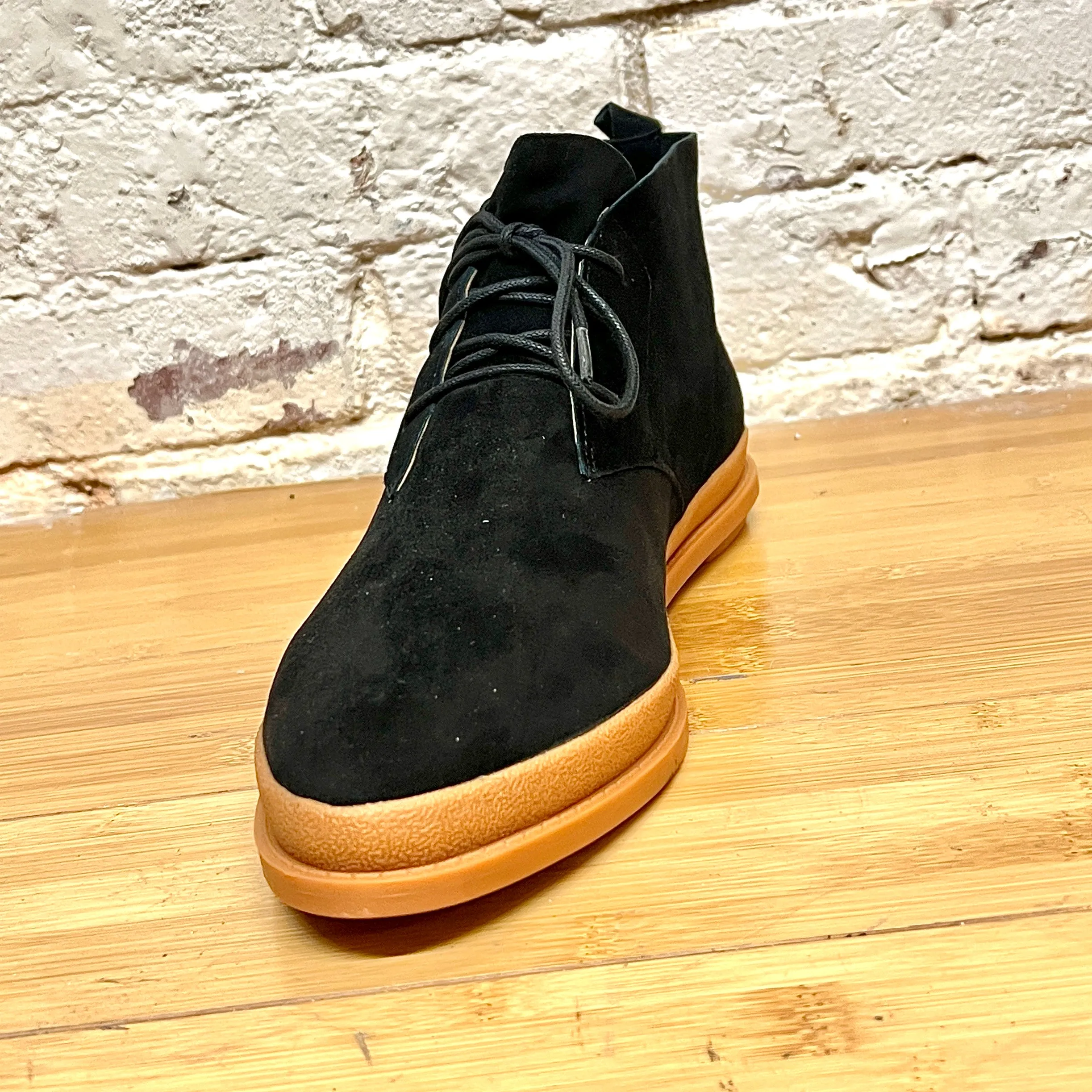 FRENCH CONNECTION Women's Patsie Desert Boot -Black-  Butter Suede