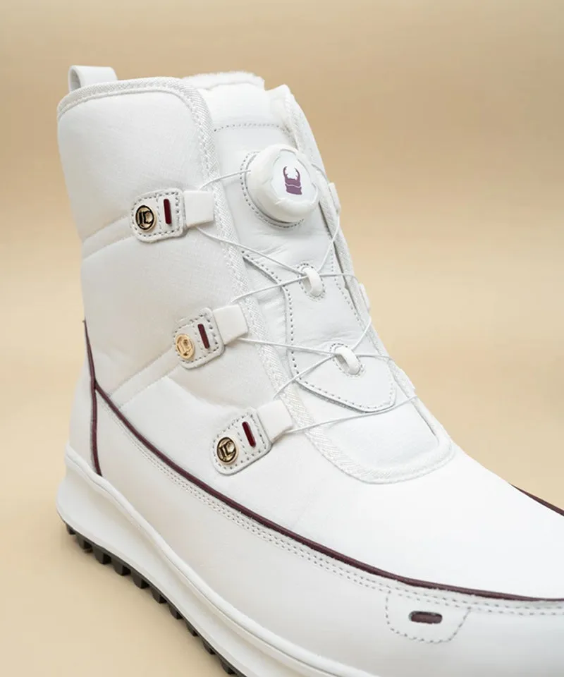 GFJ Golf Men's White Ankle Boots - White