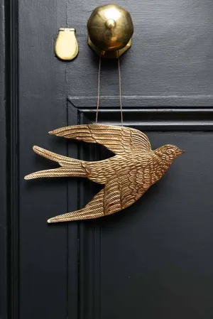 Gold Swallow Hanging Ornament