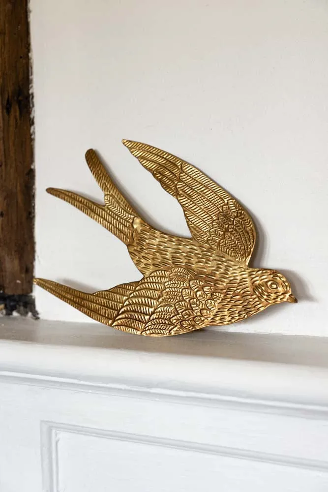 Gold Swallow Hanging Ornament