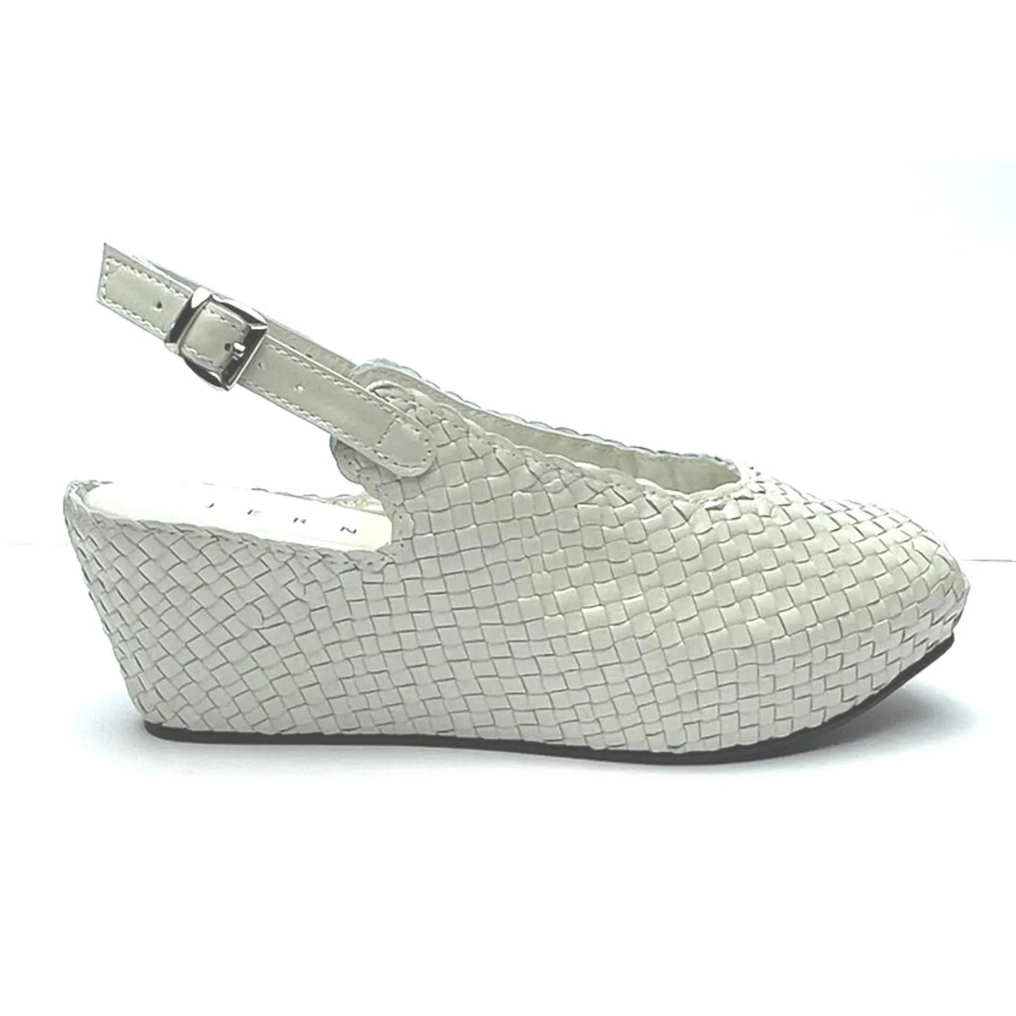 Handwoven Square Front wedges with Slingback - 28289