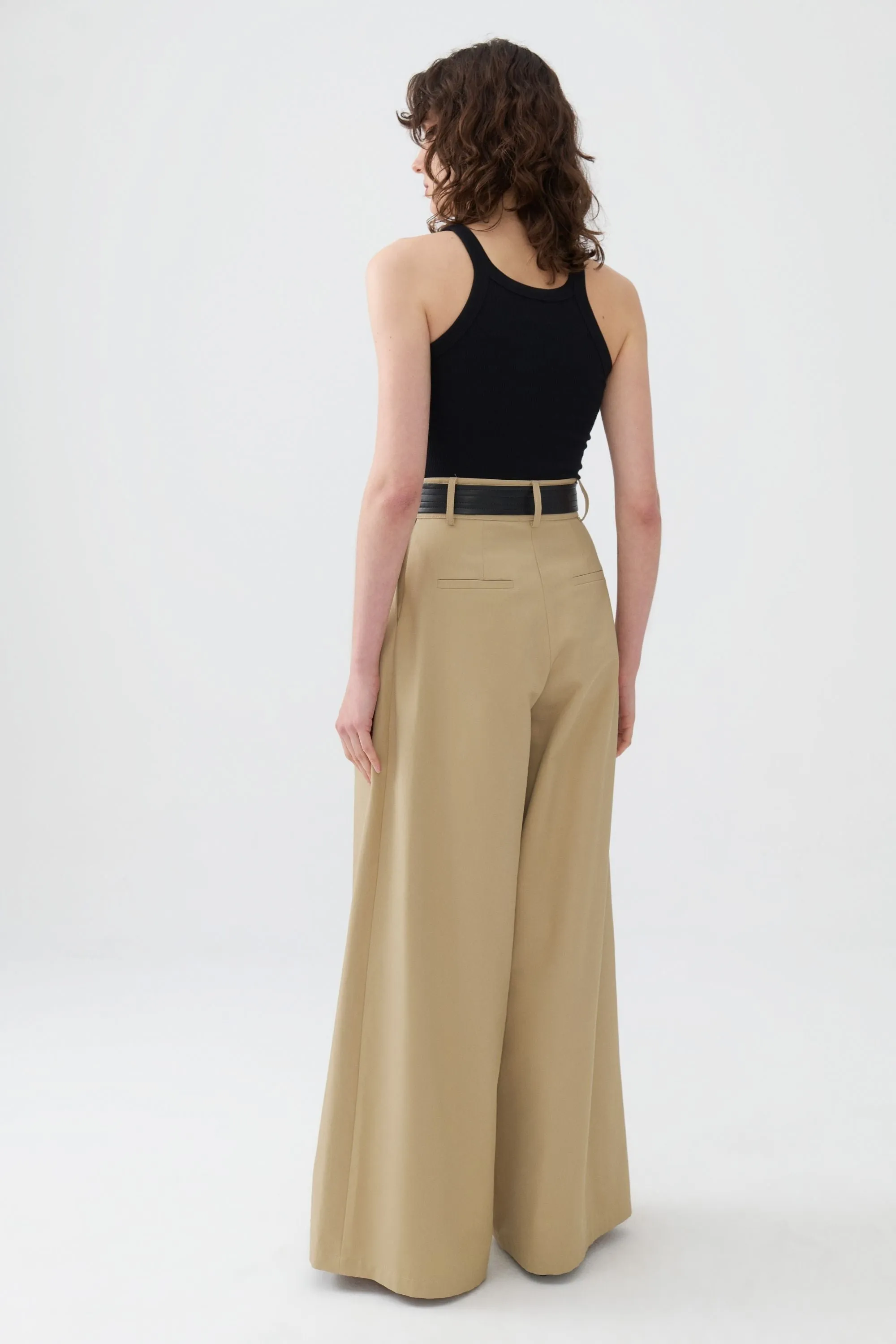 High Waist Pleated Pants