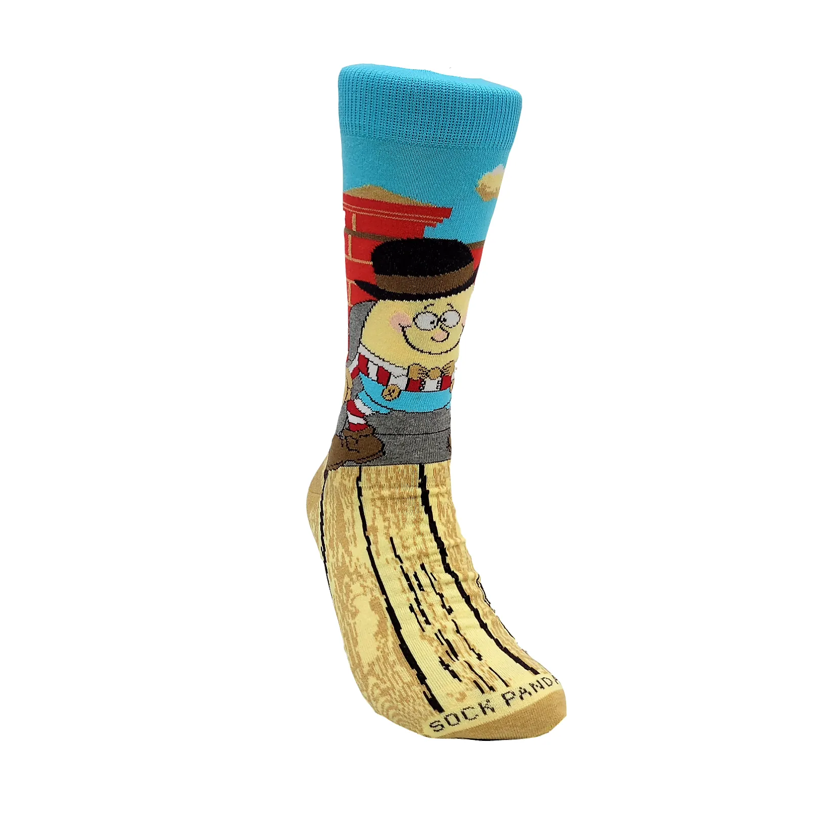 Humpty Dumpty Sits in a Chair Socks from the Sock Panda (Adult Large - Men's Shoe Sizes 8-12)