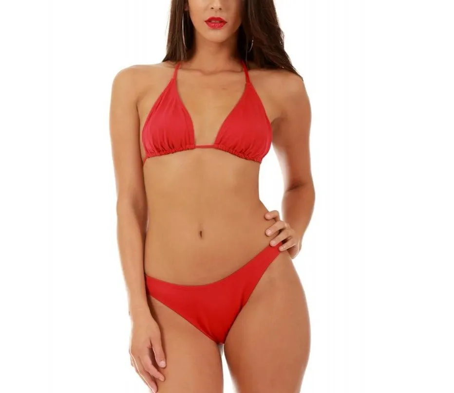 InstantFigure Bikini Triangle Halter Top 13114T