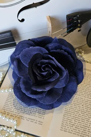 La Fleur Follies Brooch Hair Clip (Twilight Blue)