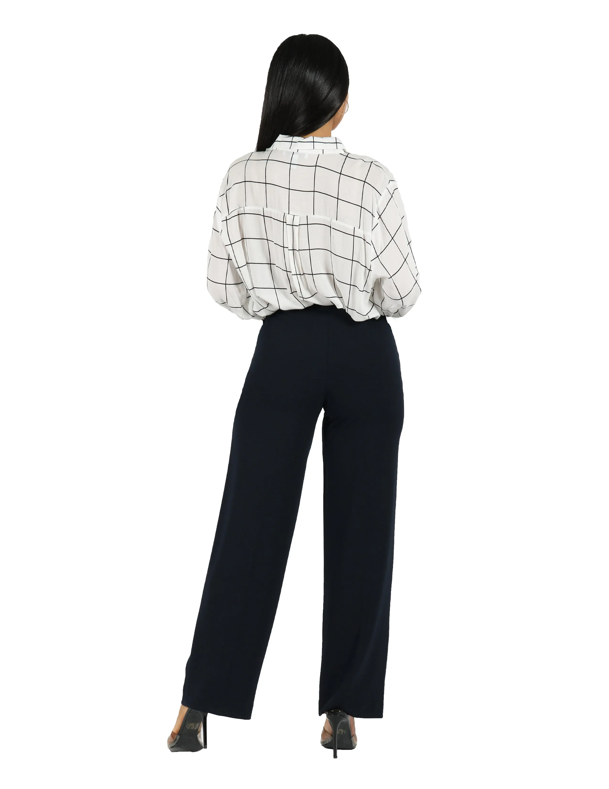 Last Call Knit Crepe High Rise Culotte Sailor Pant