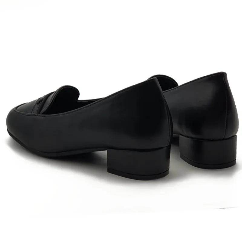 Low Block Heels Formal Office Loafers Shoes