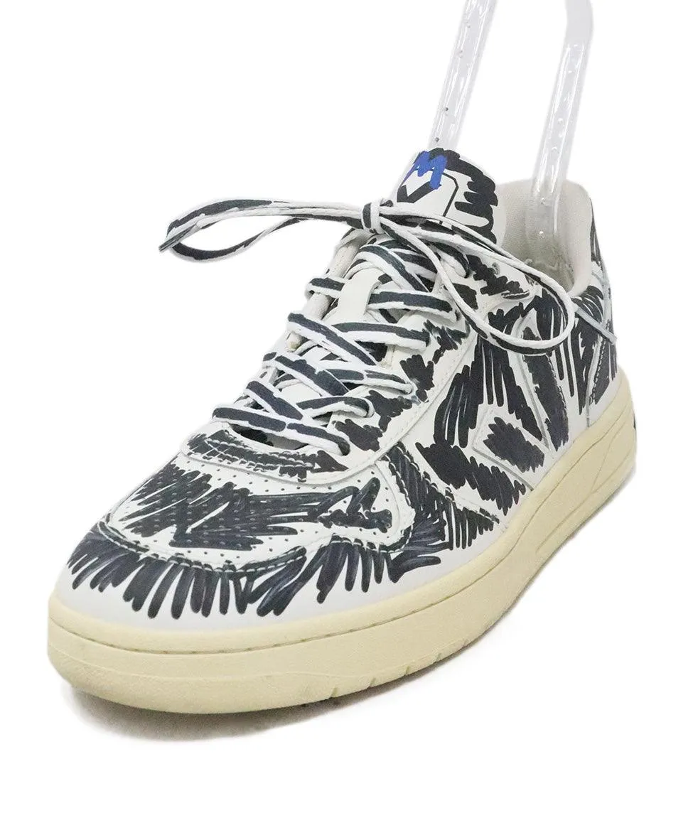 Marni x Veja B&W Print Leather Sneakers sz 12