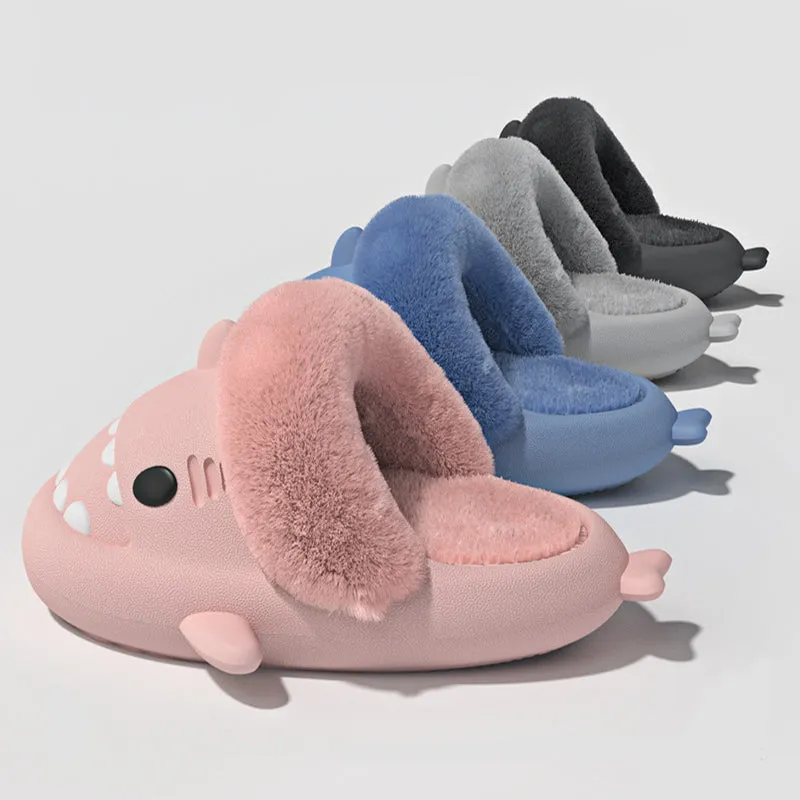 Men's and Women's Winter Shark Slippers