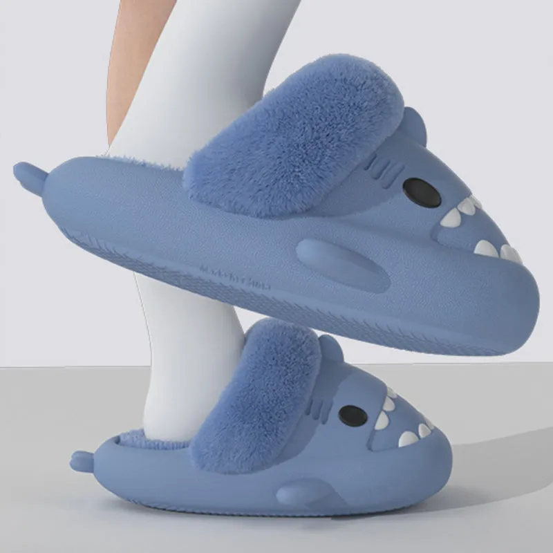 Men's and Women's Winter Shark Slippers