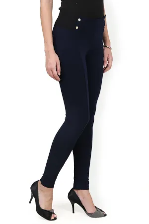 Navy Blue Plain Jegging