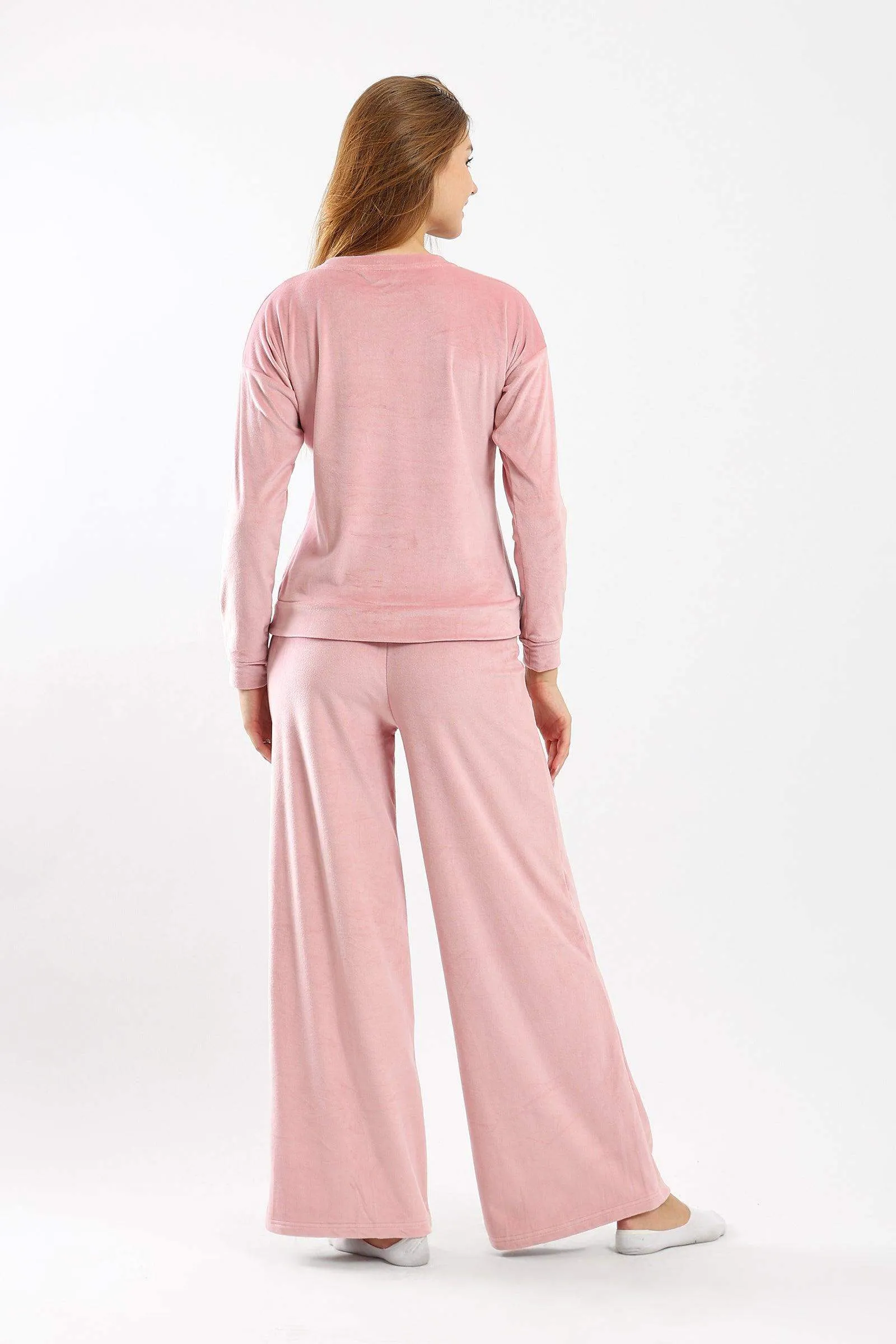 Plain Plush Pyjama Set